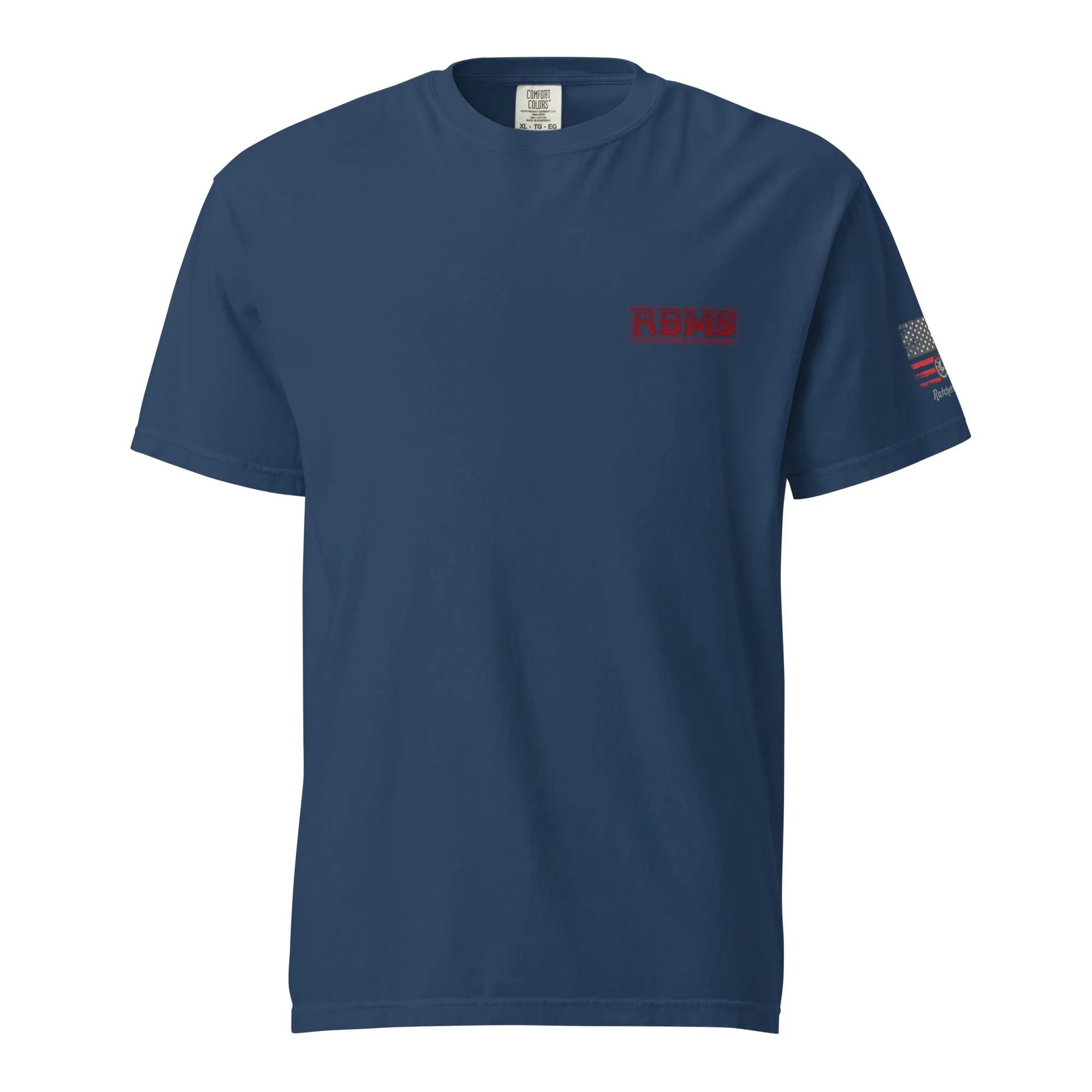 RBMS Red Unisex garment-dyed heavyweight t-shirt