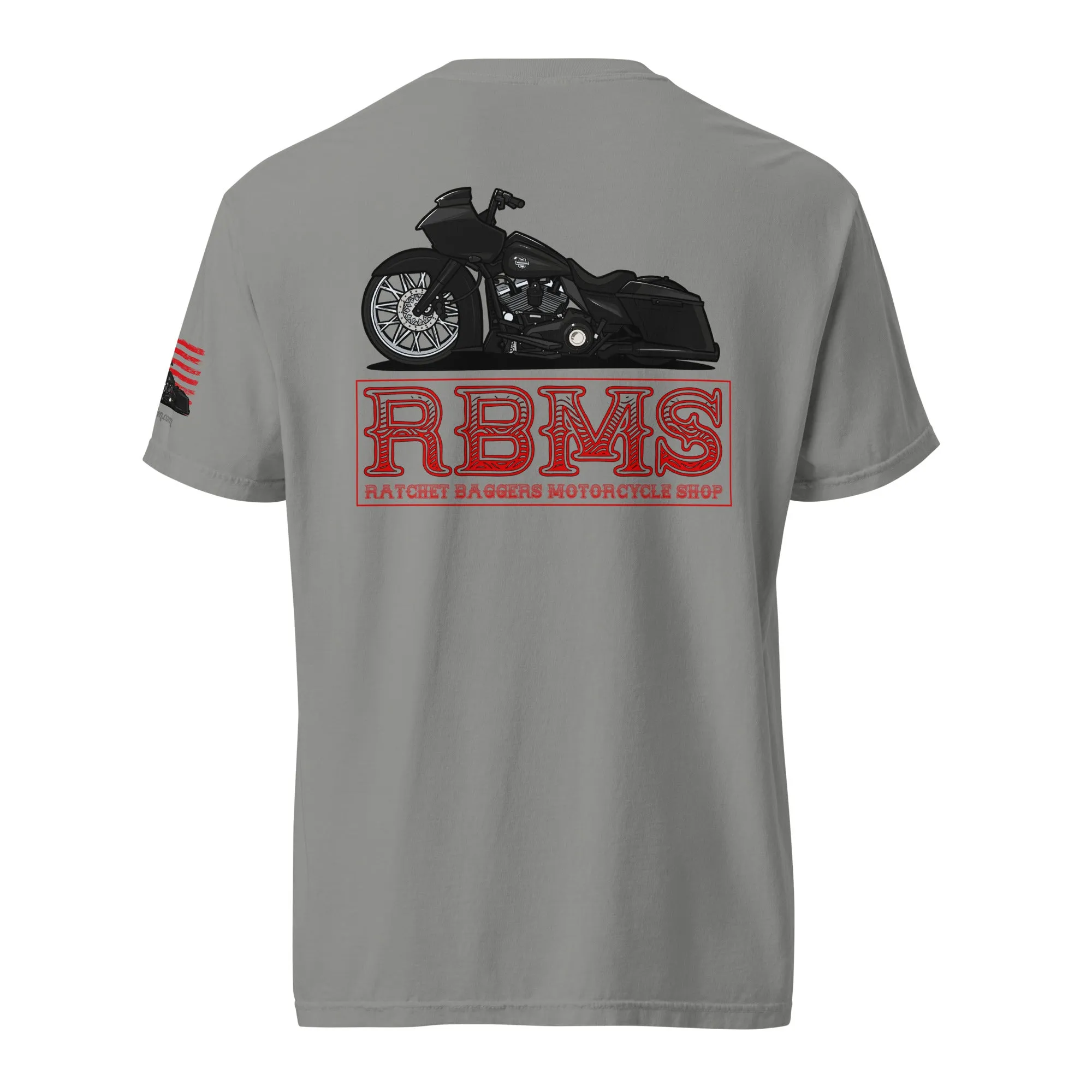 RBMS Red Unisex garment-dyed heavyweight t-shirt