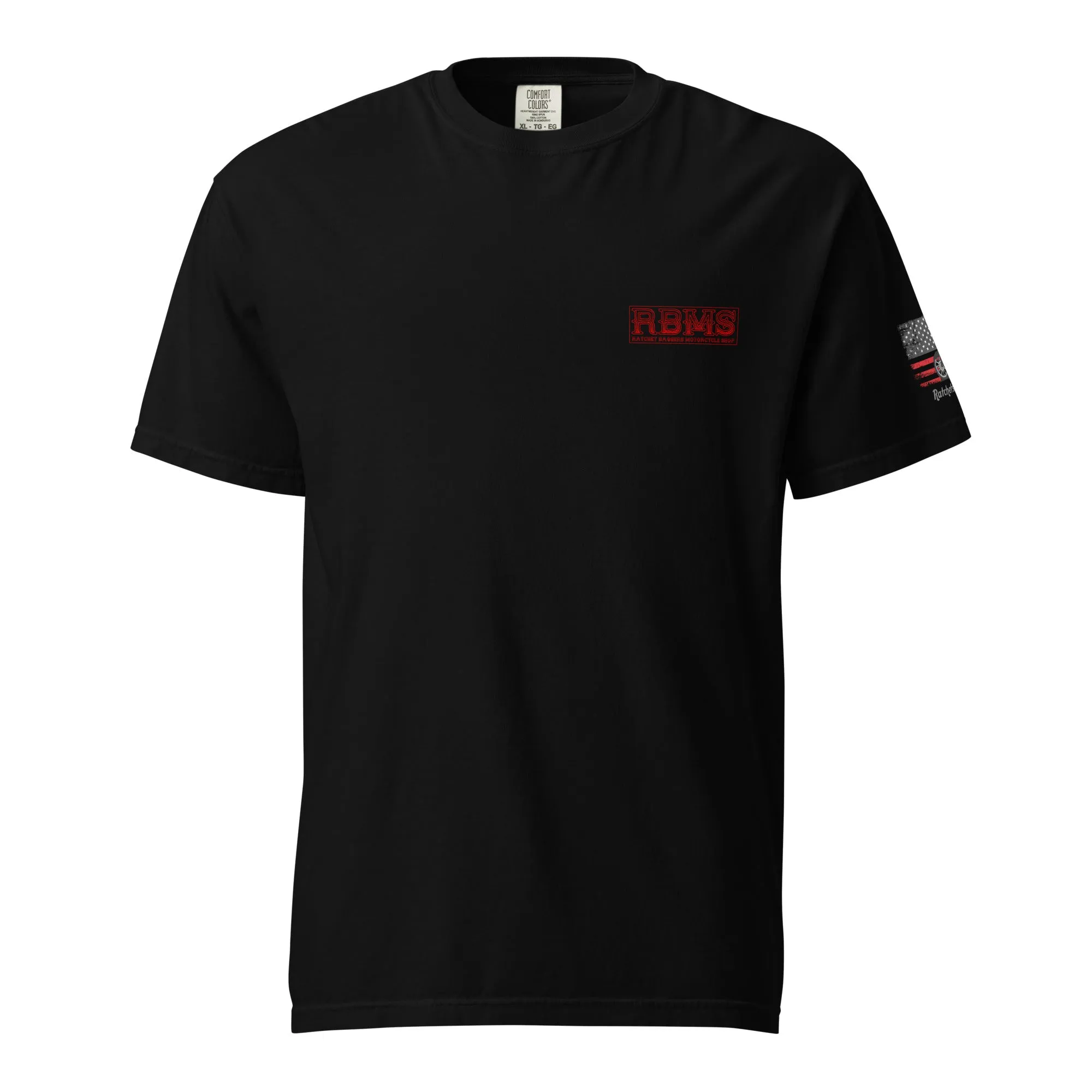 RBMS Red Unisex garment-dyed heavyweight t-shirt