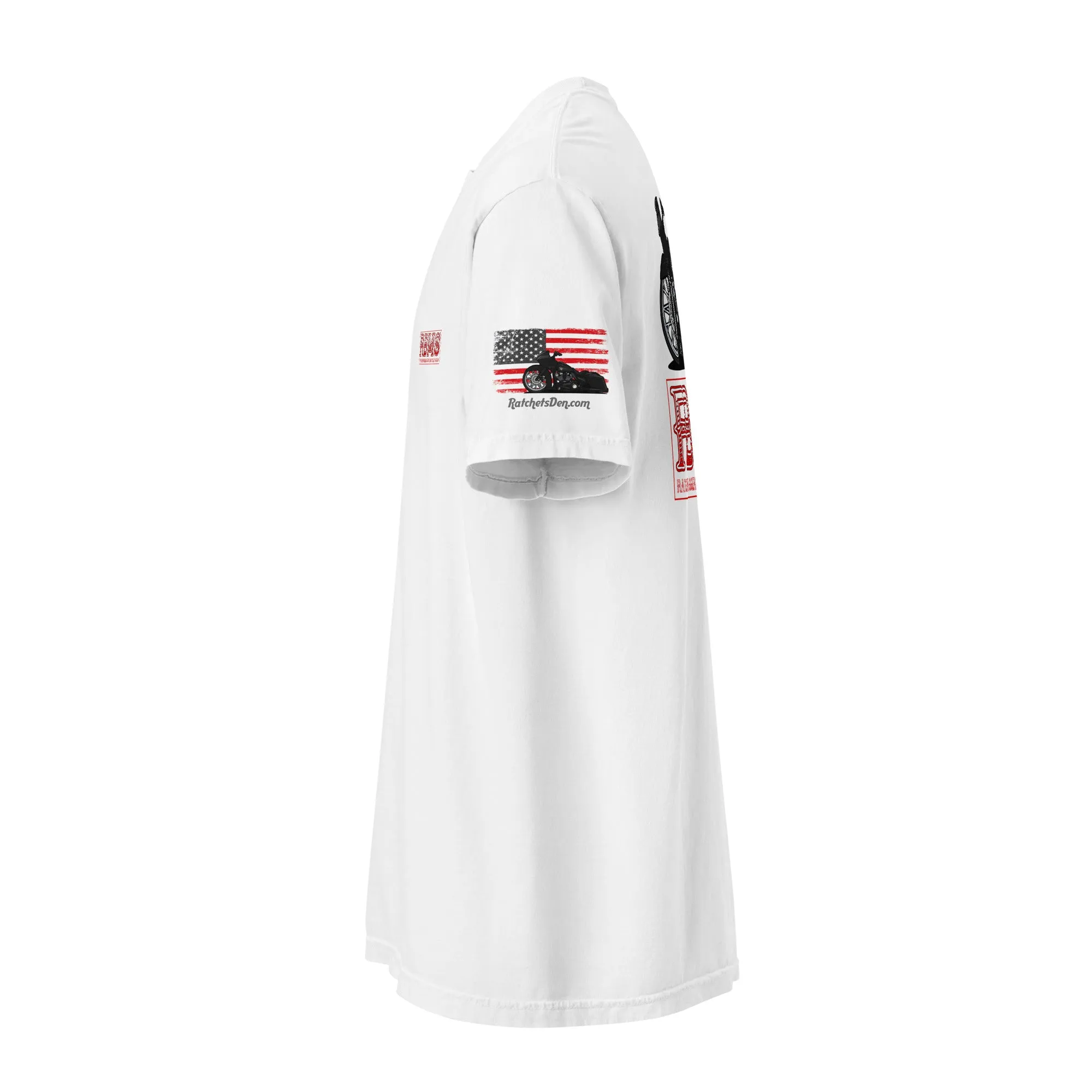 RBMS Red Unisex garment-dyed heavyweight t-shirt