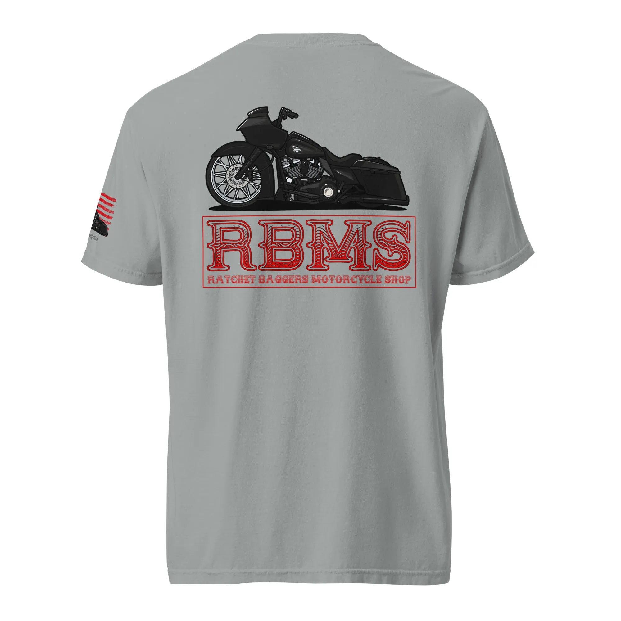 RBMS Red Unisex garment-dyed heavyweight t-shirt
