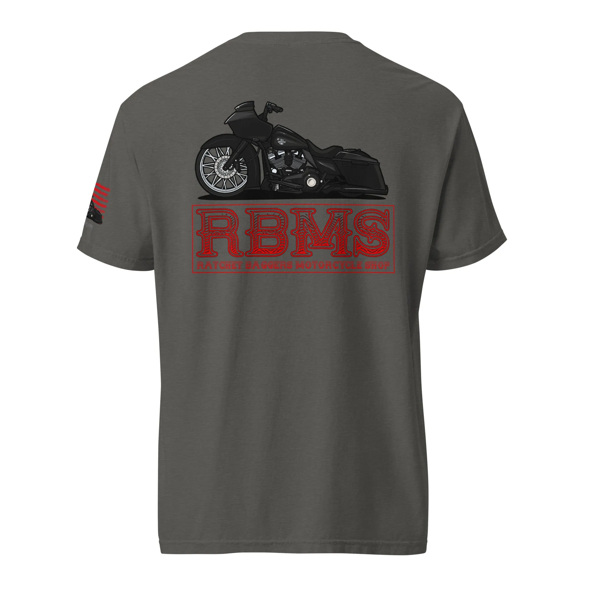 RBMS Red Unisex garment-dyed heavyweight t-shirt