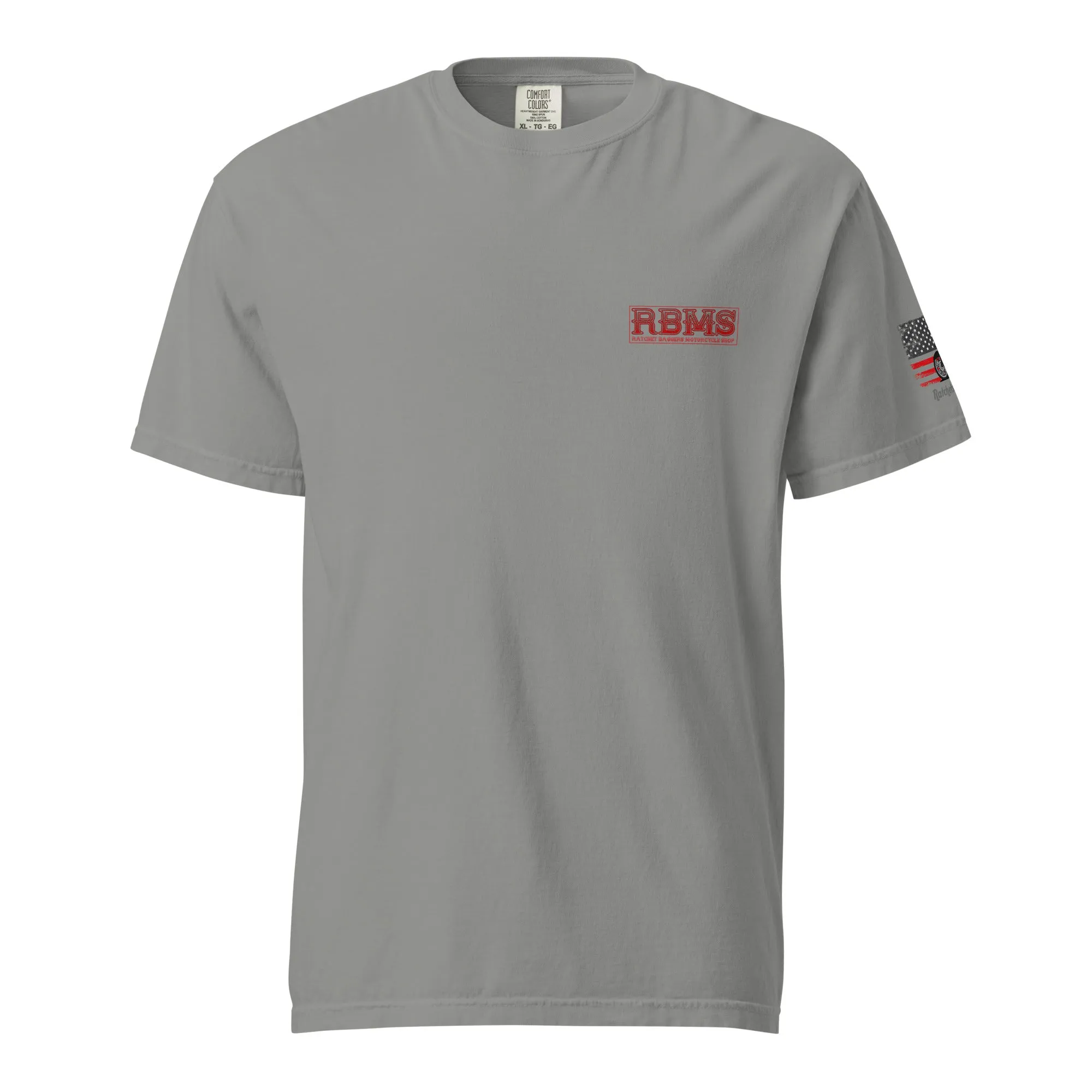RBMS Red Unisex garment-dyed heavyweight t-shirt