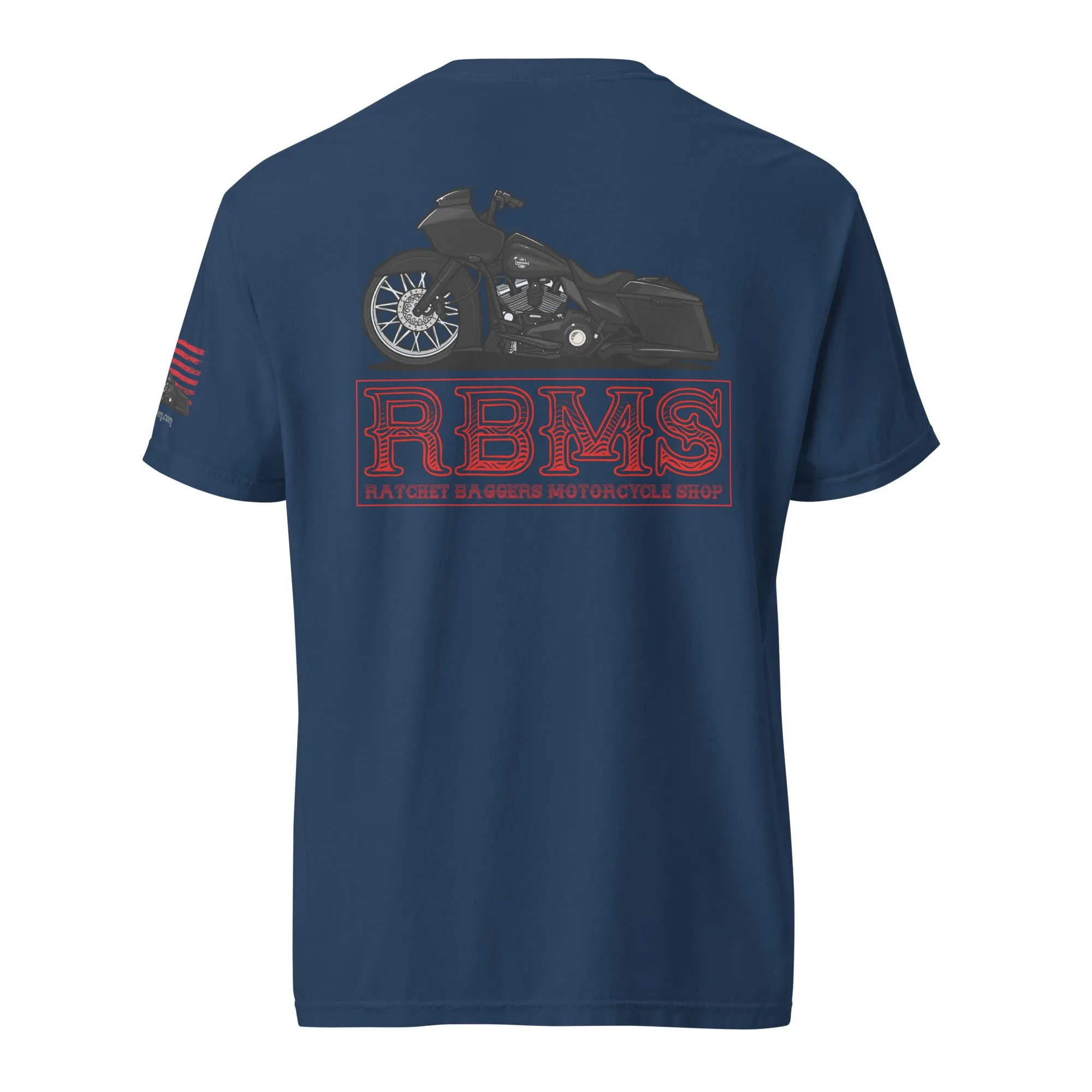 RBMS Red Unisex garment-dyed heavyweight t-shirt