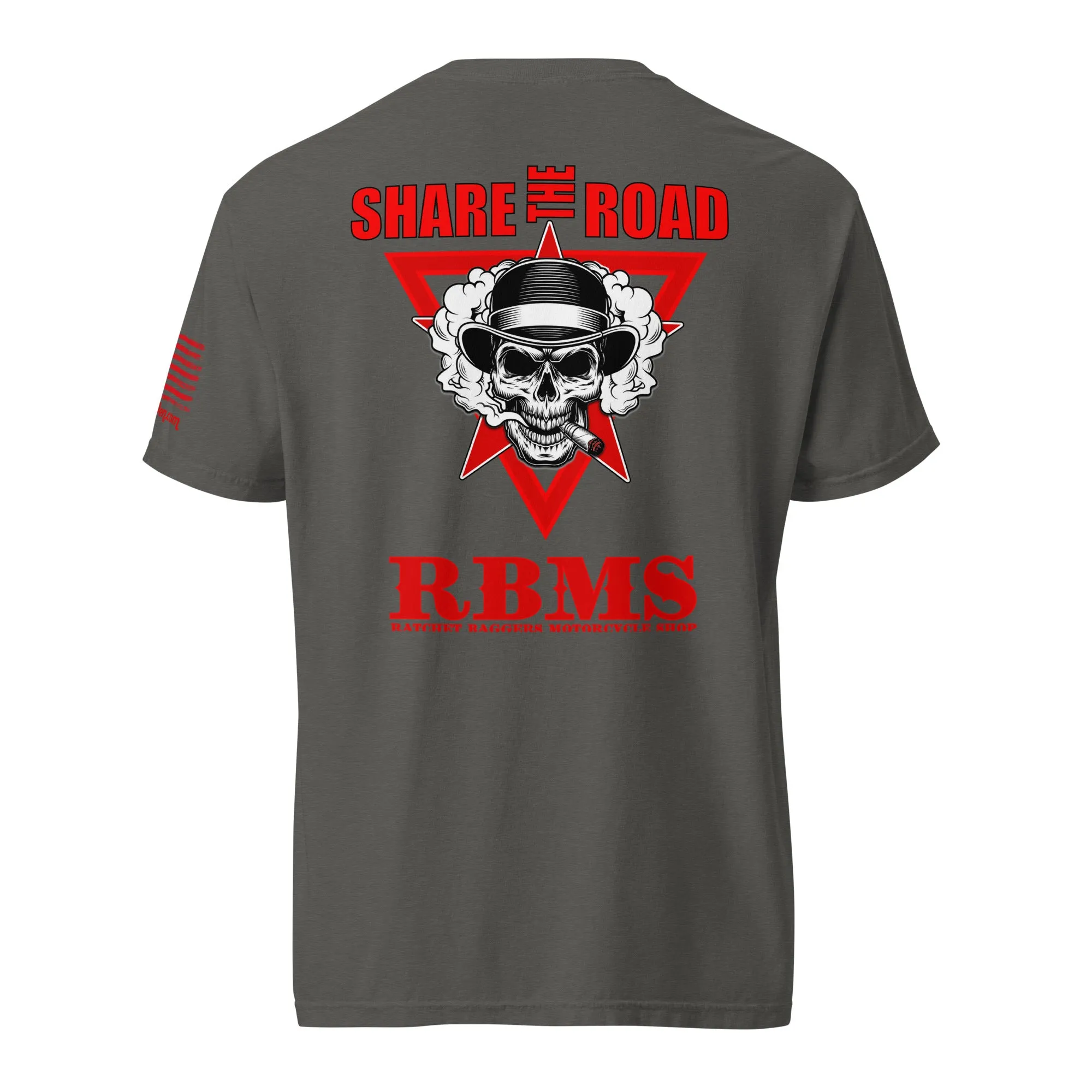 RBMS Skull Share The Road Unisex garment-dyed heavyweight t-shirt