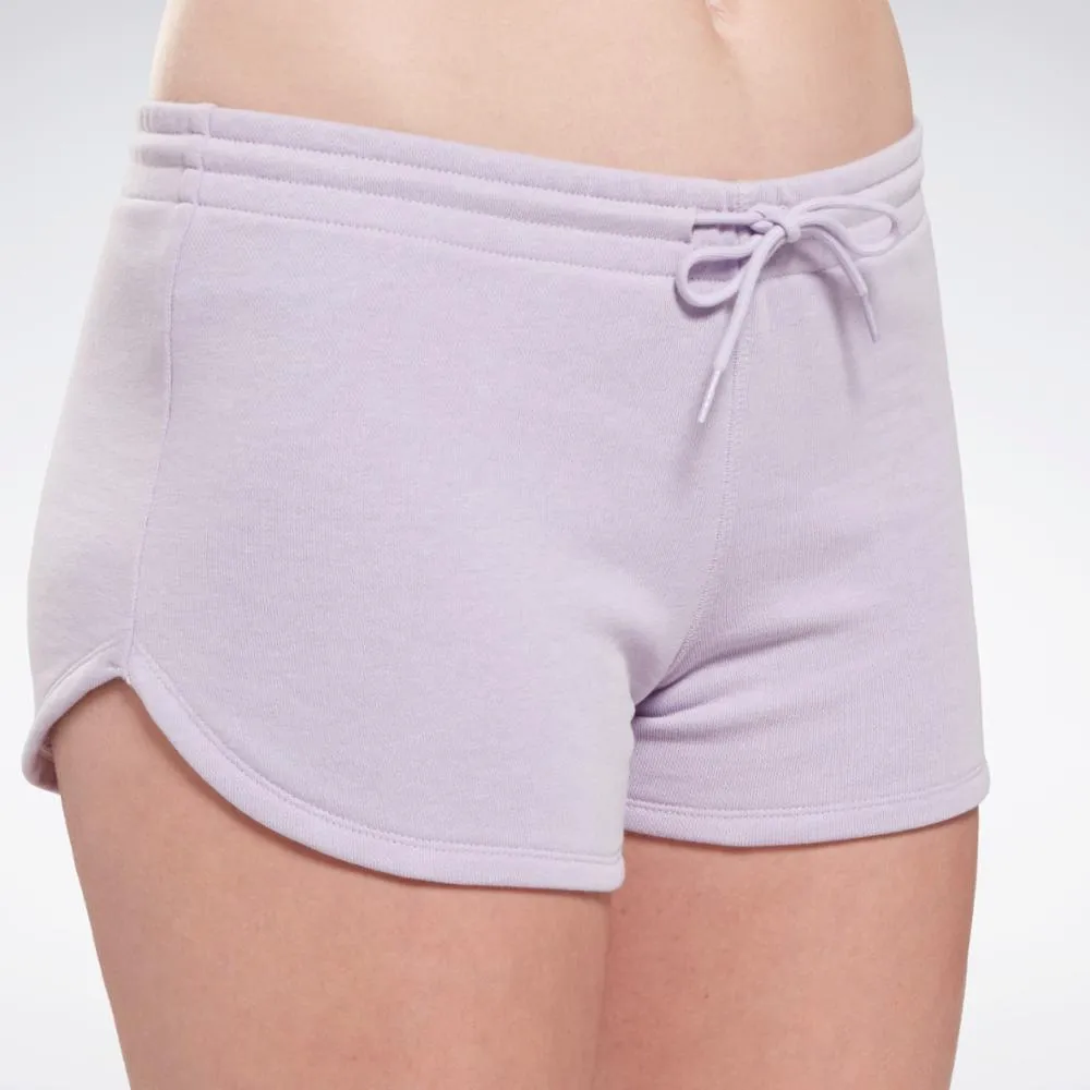Reebok Apparel Women Reebok Identity French Terry Shorts PUROAS