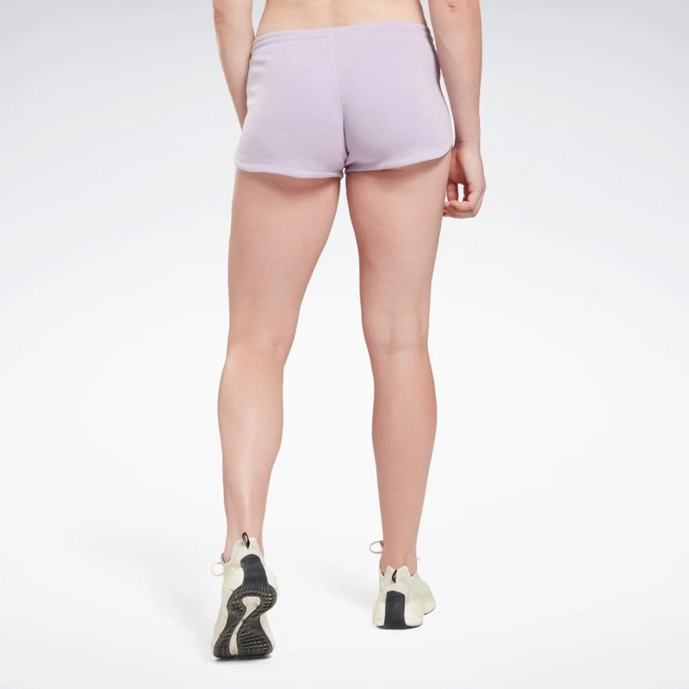 Reebok Apparel Women Reebok Identity French Terry Shorts PUROAS