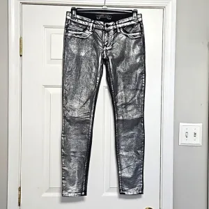 Robin's Jean Black Silver Wash Skinny Jeans