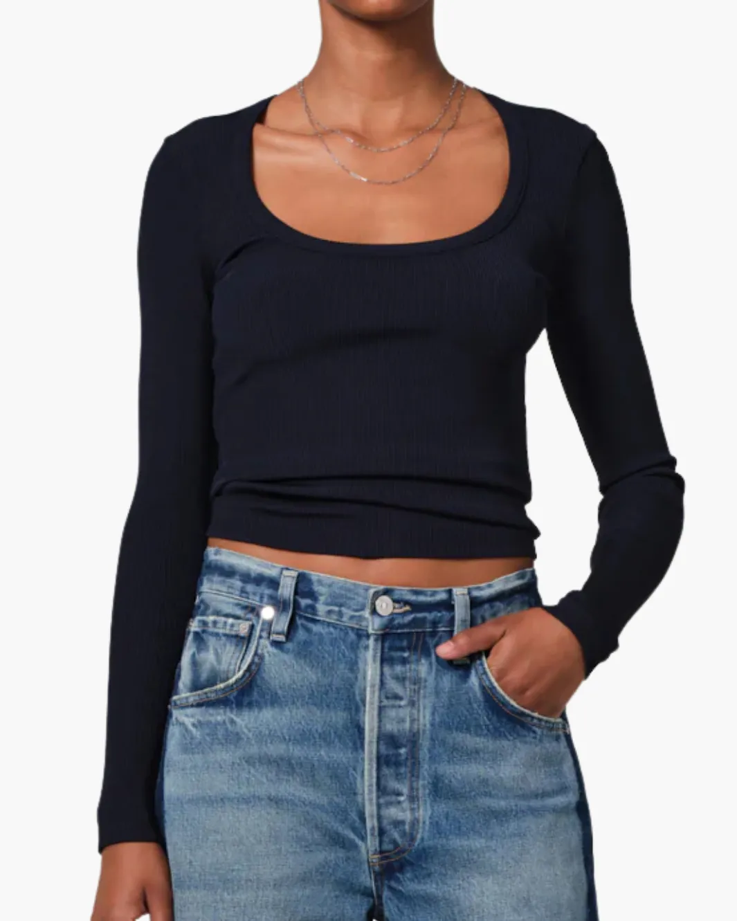 RUMI SCOOP NECK IN NAVY