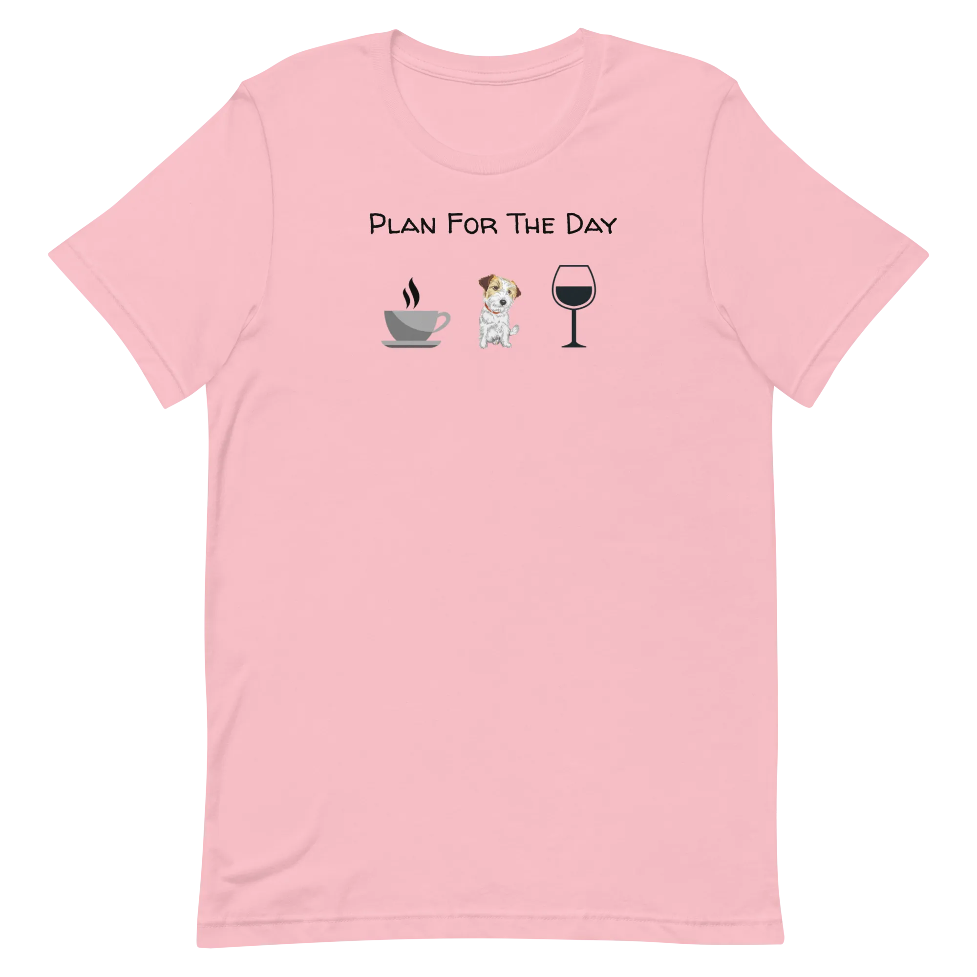 Russell Terrier Plan for the Day T-Shirts - Light