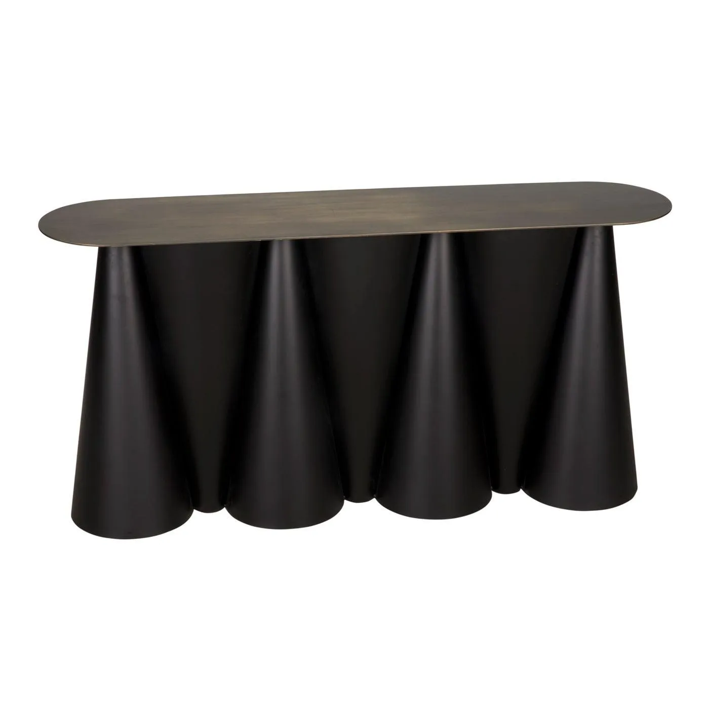 Salt and Pepper Console, Black Steel