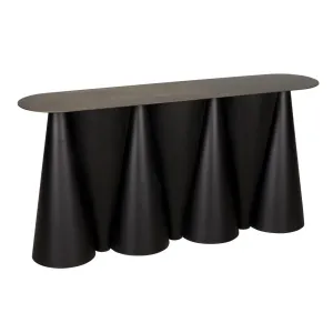 Salt and Pepper Console, Black Steel