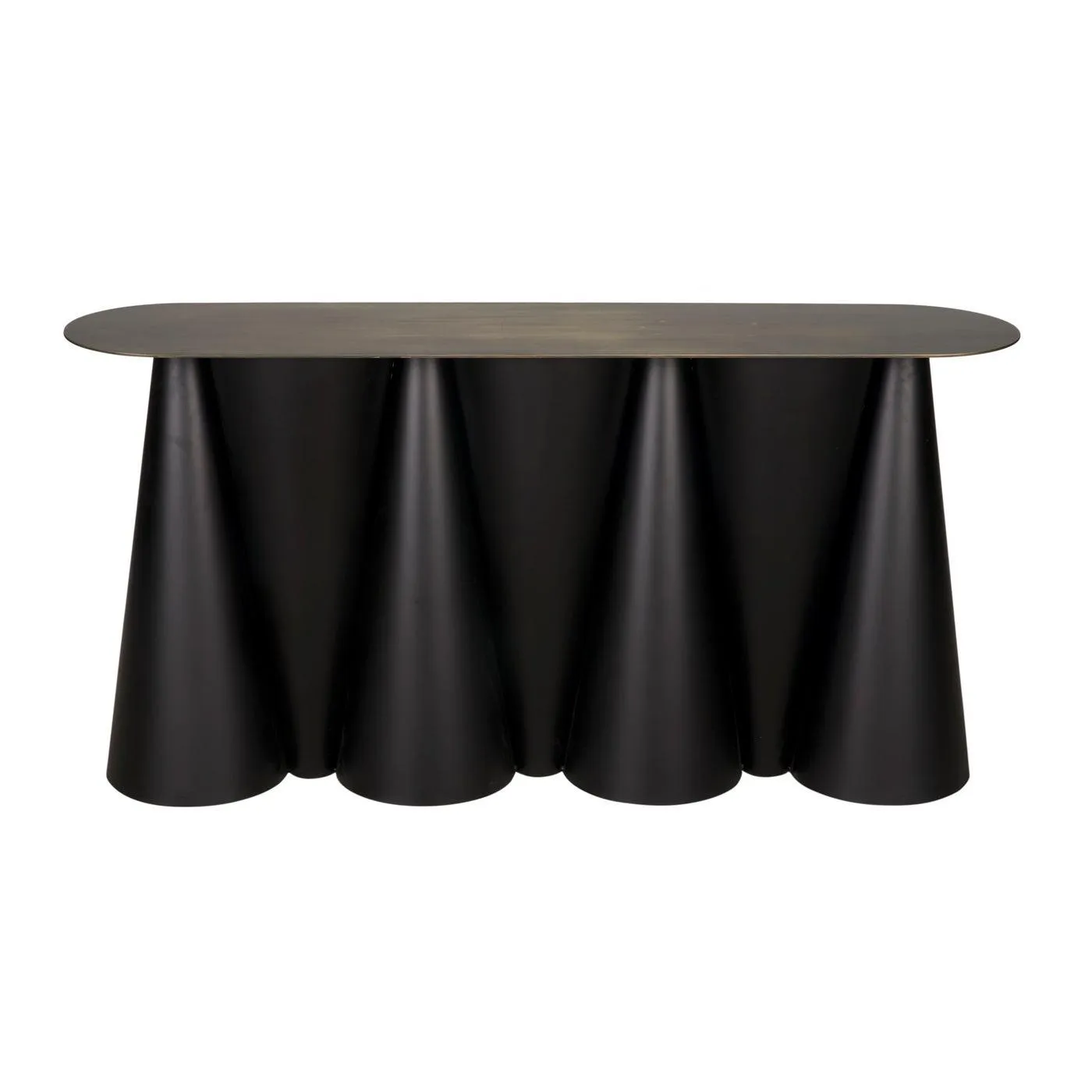 Salt and Pepper Console, Black Steel