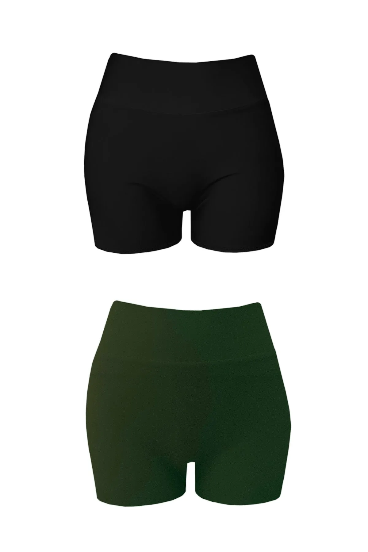 SAMPLE | Andi Reversible Swim Shorts - Eucalyptus Moon