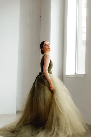 SAMPLE SALE: Norma J skirt in Olive