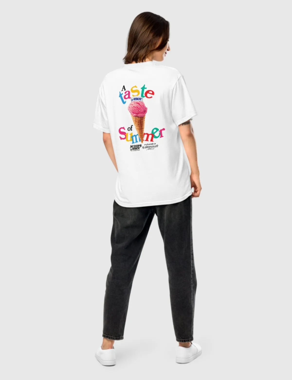 Scoops Ahoy Men’s A Taste of Summer T-Shirt [White]