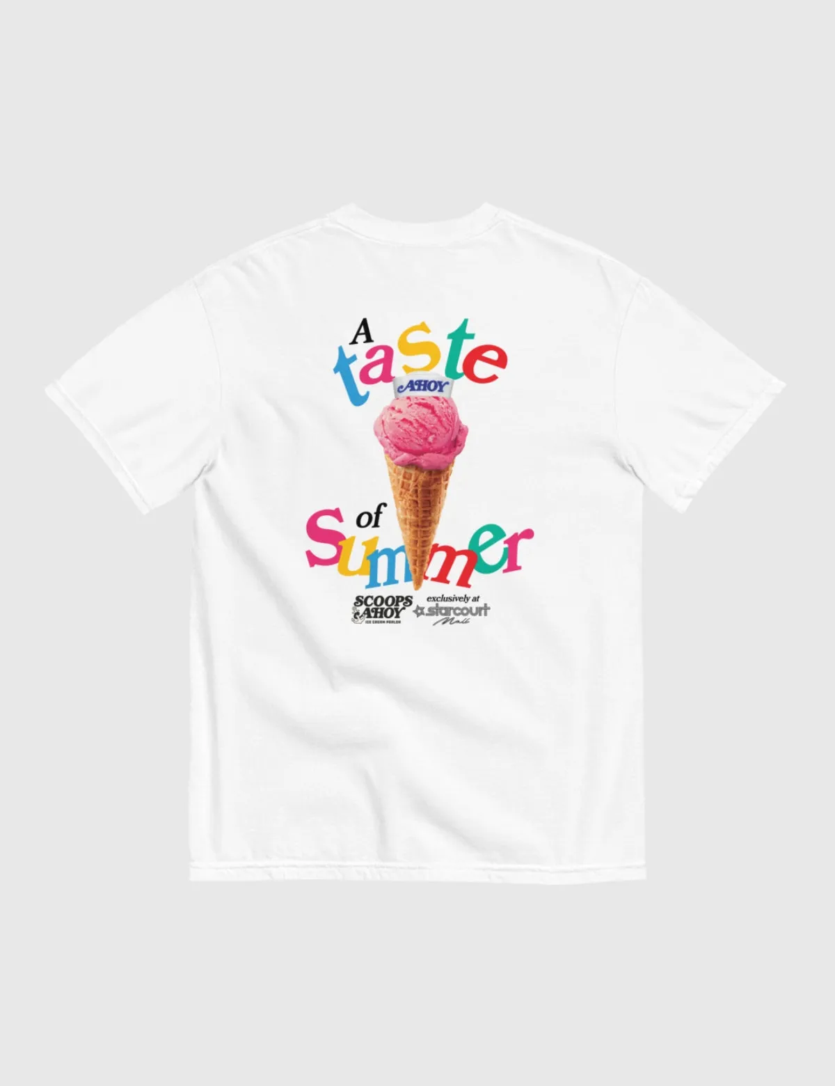 Scoops Ahoy Men’s A Taste of Summer T-Shirt [White]