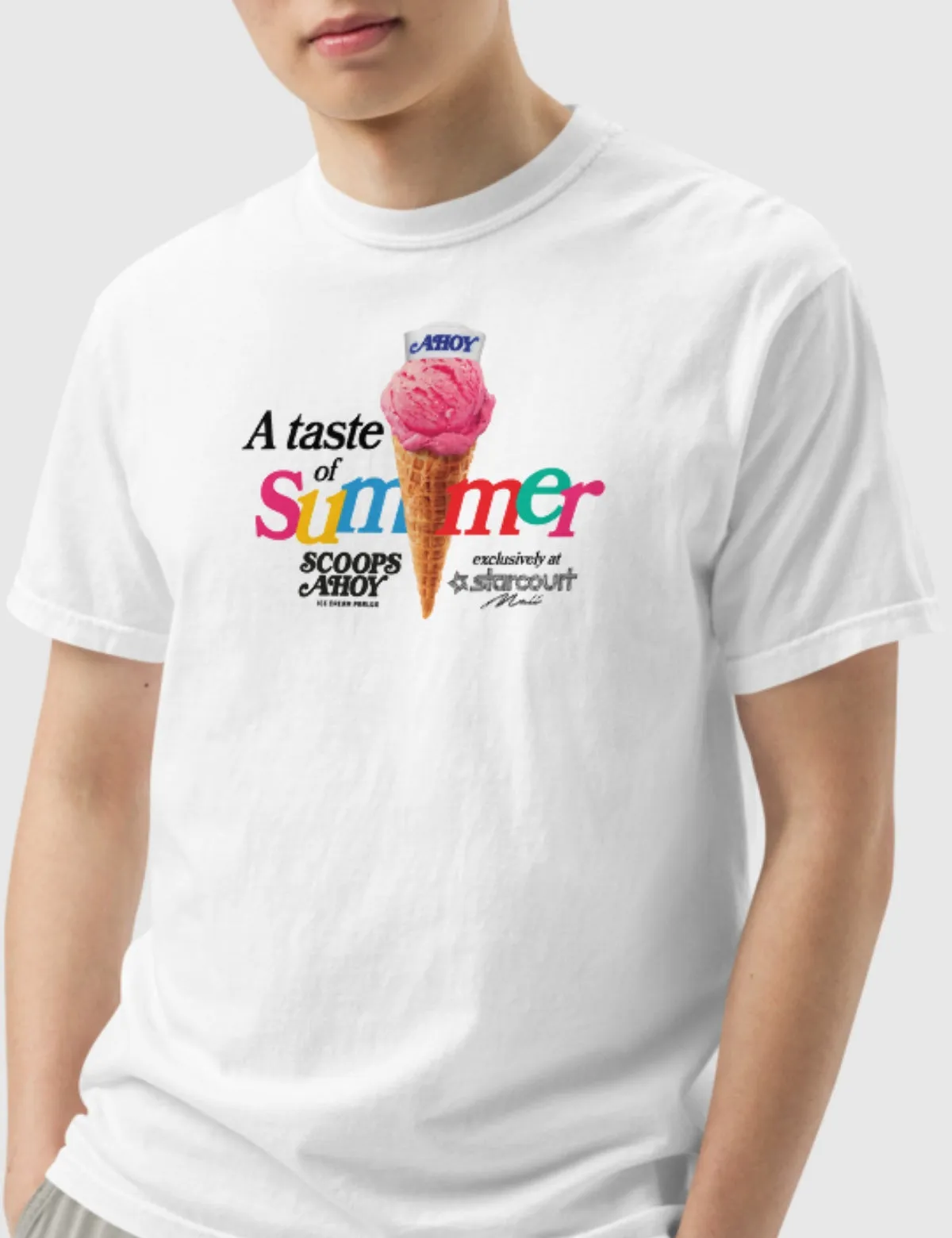 Scoops Ahoy Men’s A Taste of Summer T-Shirt [White]