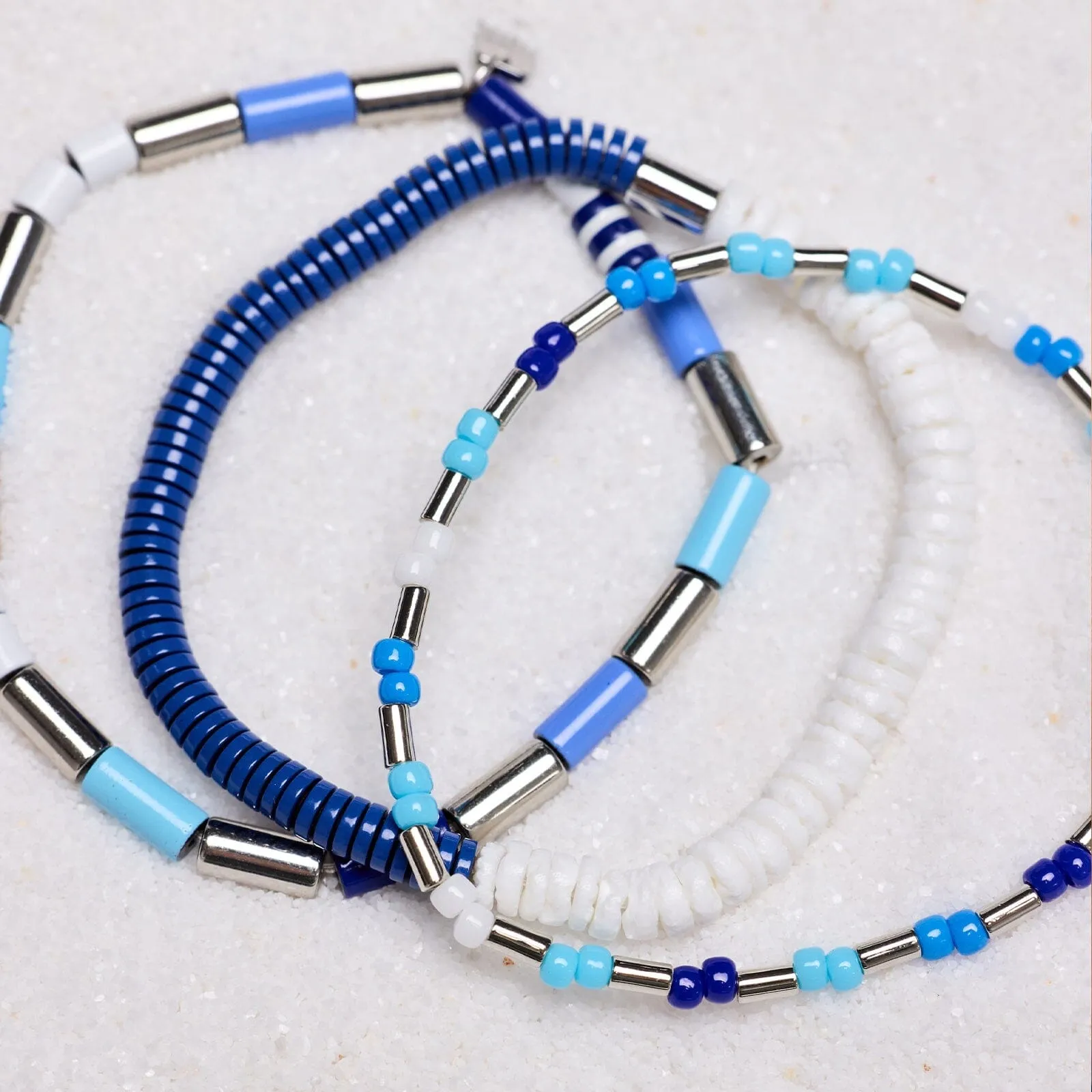 Shark Week Bead Stretch Bracelet Set