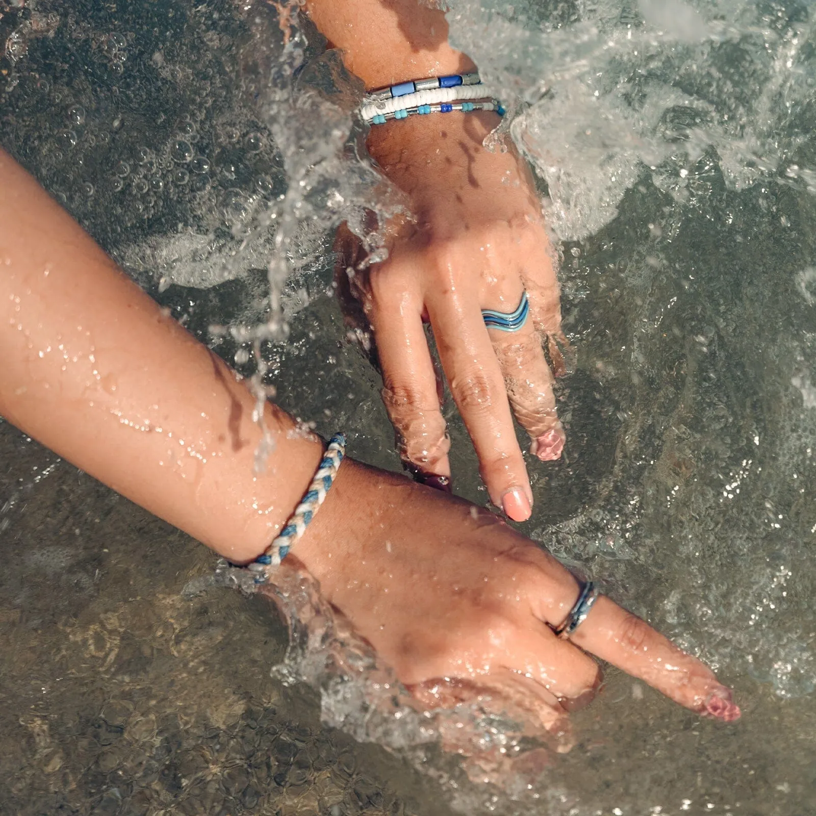Shark Week Bead Stretch Bracelet Set