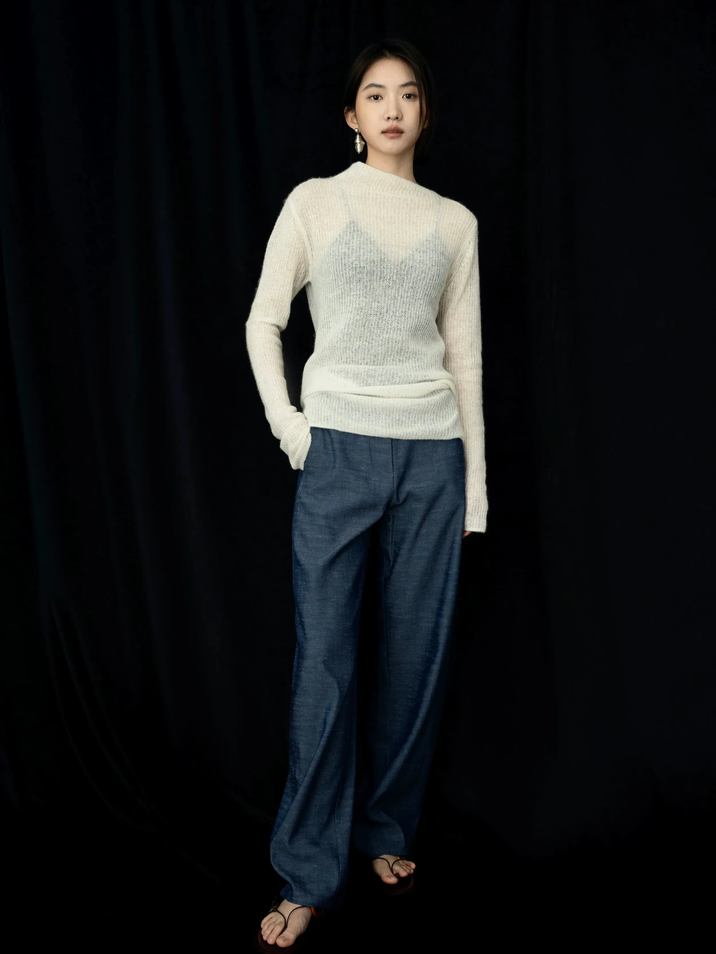 Sheer Knit Sweater