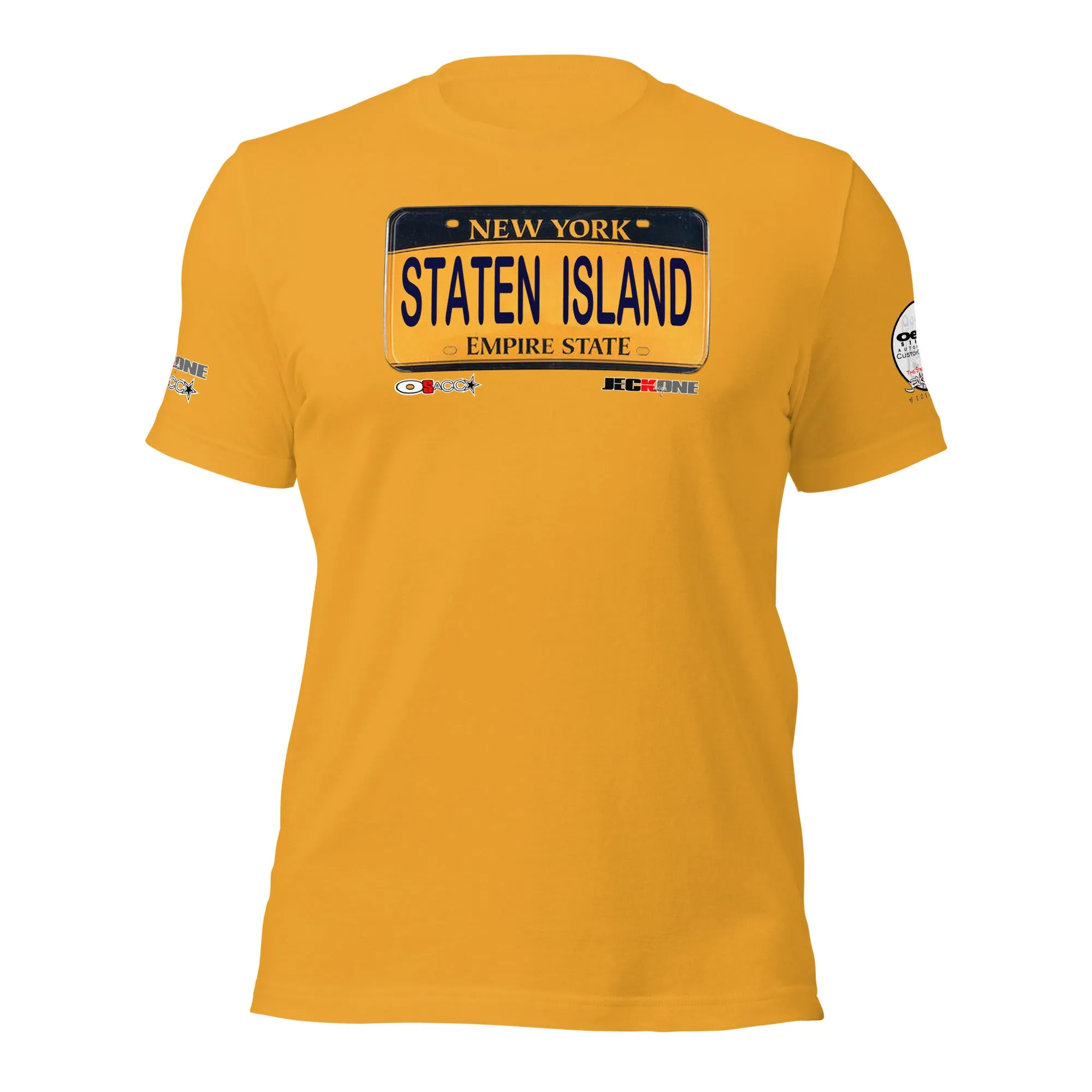 SHORT SLEEVE TEE SHIRT (uniSex) :  STATEN ISLAND (JECKONE X oeroSTREETautomotive Custom Classics)