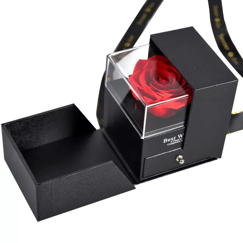 Single Rose Jewelry Box – Elegant and Unique Gift for Any Occasion