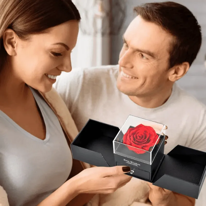 Single Rose Jewelry Box – Elegant and Unique Gift for Any Occasion