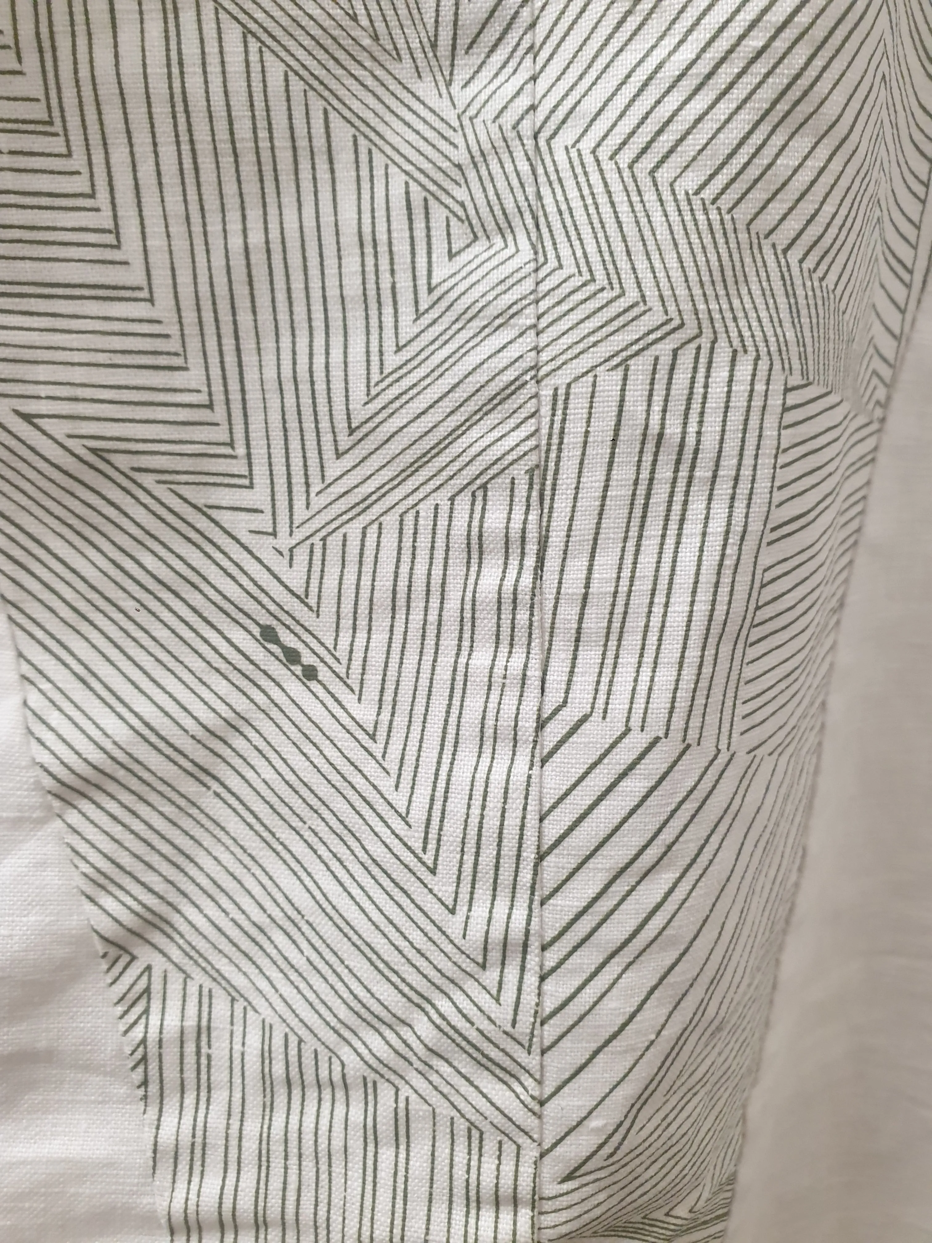 Skunkfunk white and striped print skirt size S