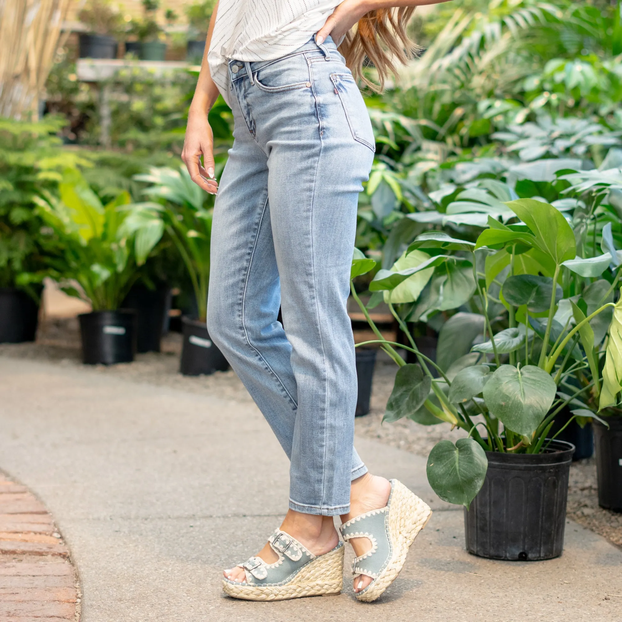 Skyline Mid Rise Vintage Slim Fit Regular & Plus Sizes