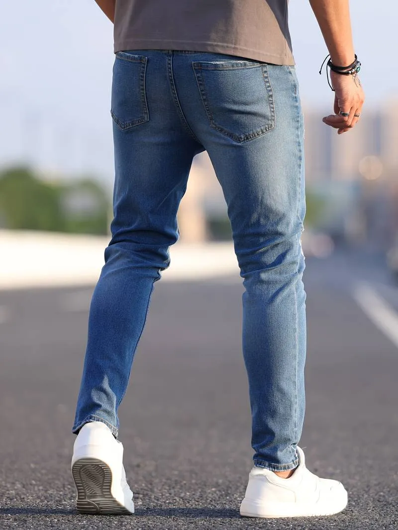 Slim Fit Ripped Jeans for Men – Nathan