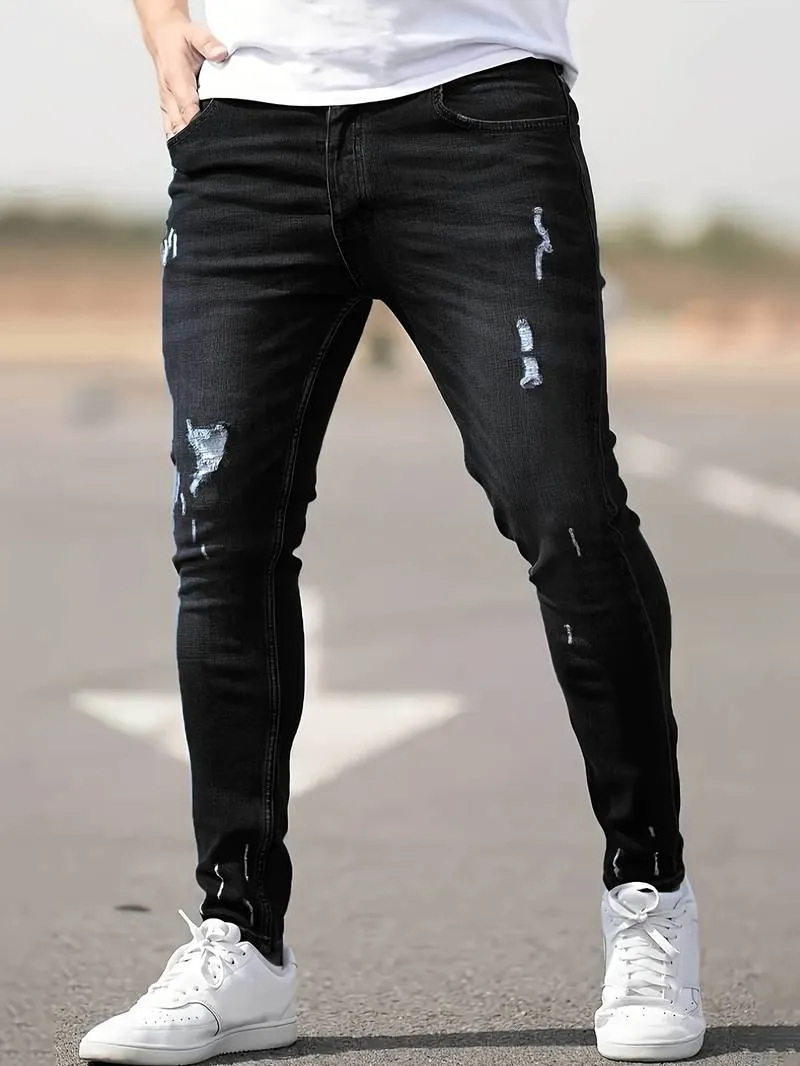Slim Fit Ripped Jeans for Men – Nathan