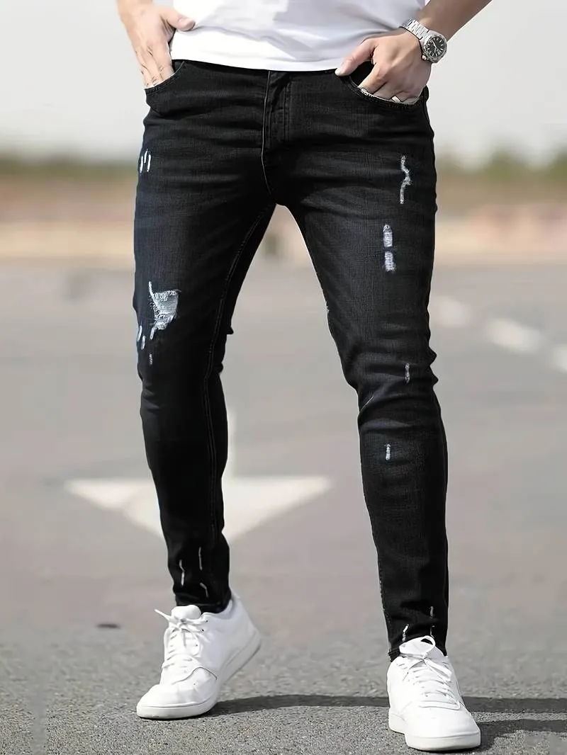 Slim Fit Ripped Jeans for Men – Nathan