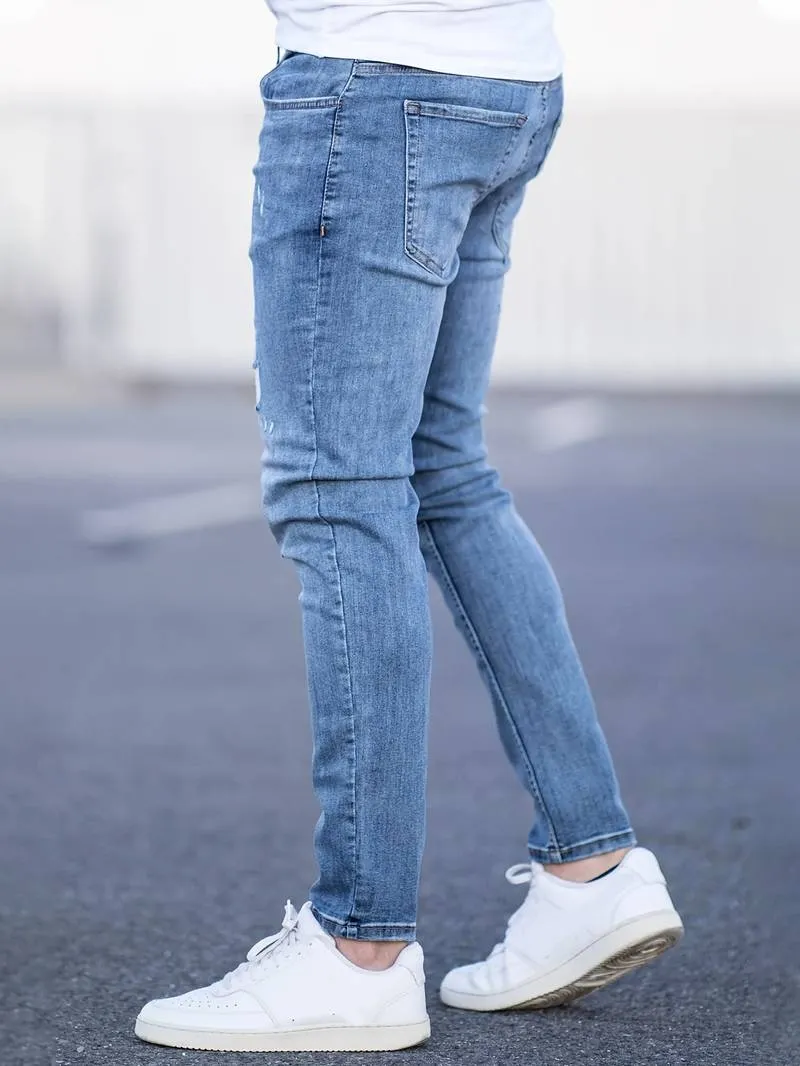 Slim Fit Ripped Jeans for Men – Nathan