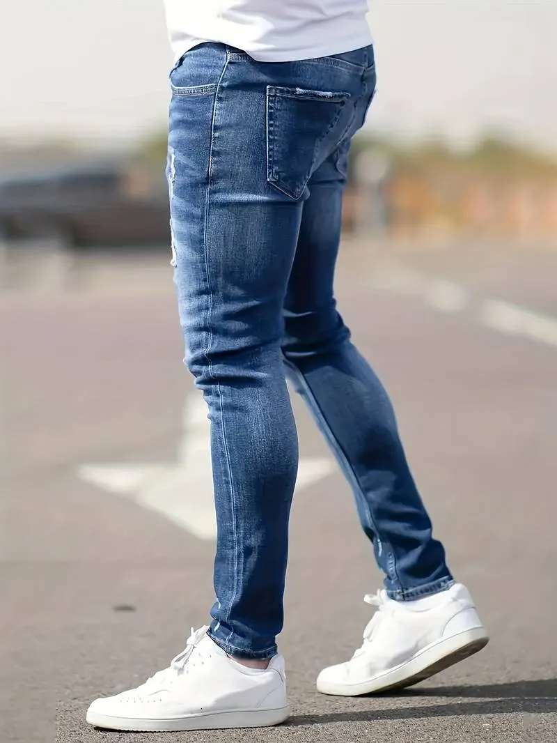 Slim Fit Ripped Jeans for Men – Nathan