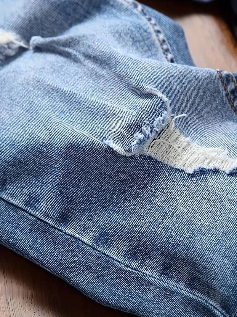 Slim Fit Ripped Jeans for Men – Nathan