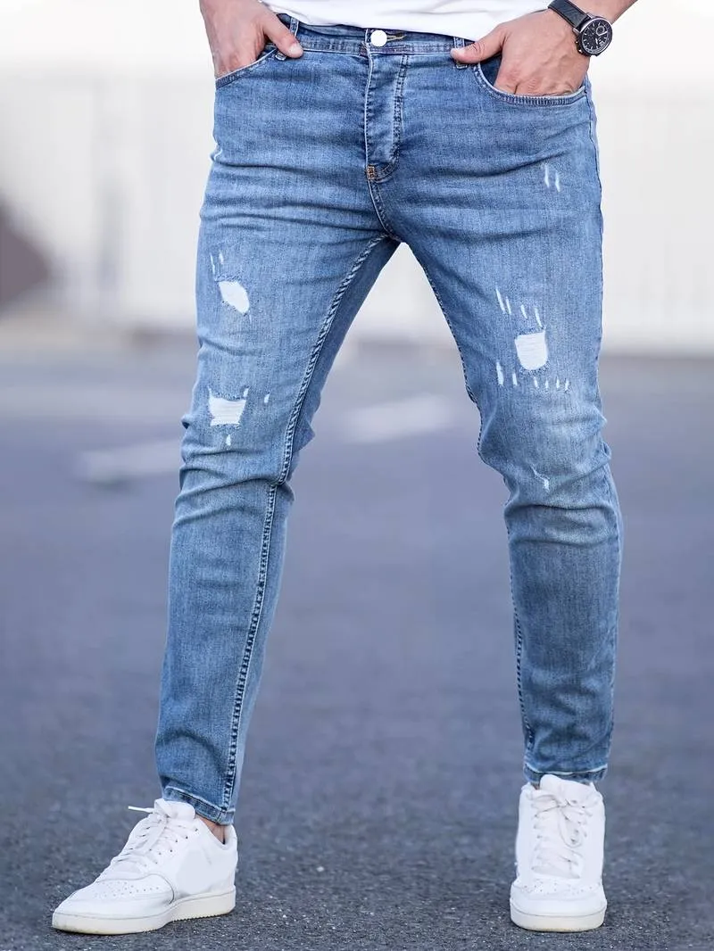 Slim Fit Ripped Jeans for Men – Nathan