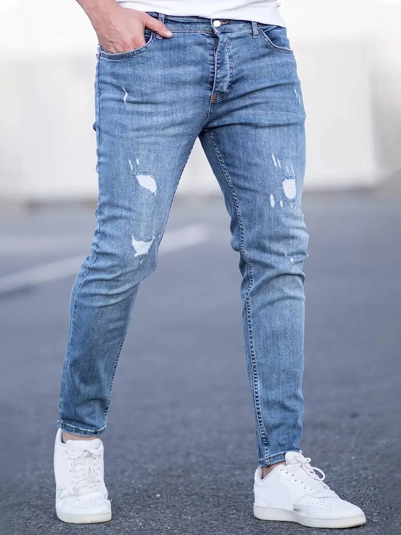 Slim Fit Ripped Jeans for Men – Nathan