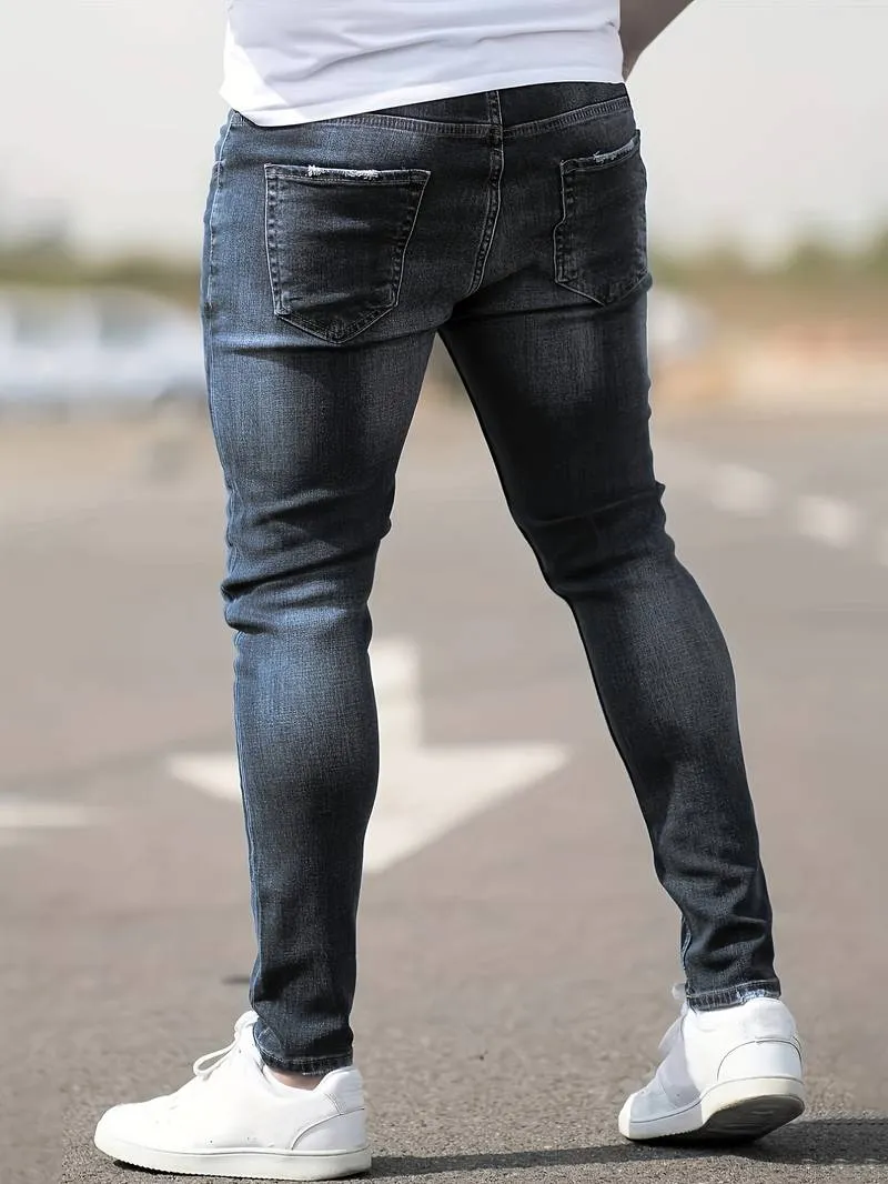 Slim Fit Ripped Jeans for Men – Nathan