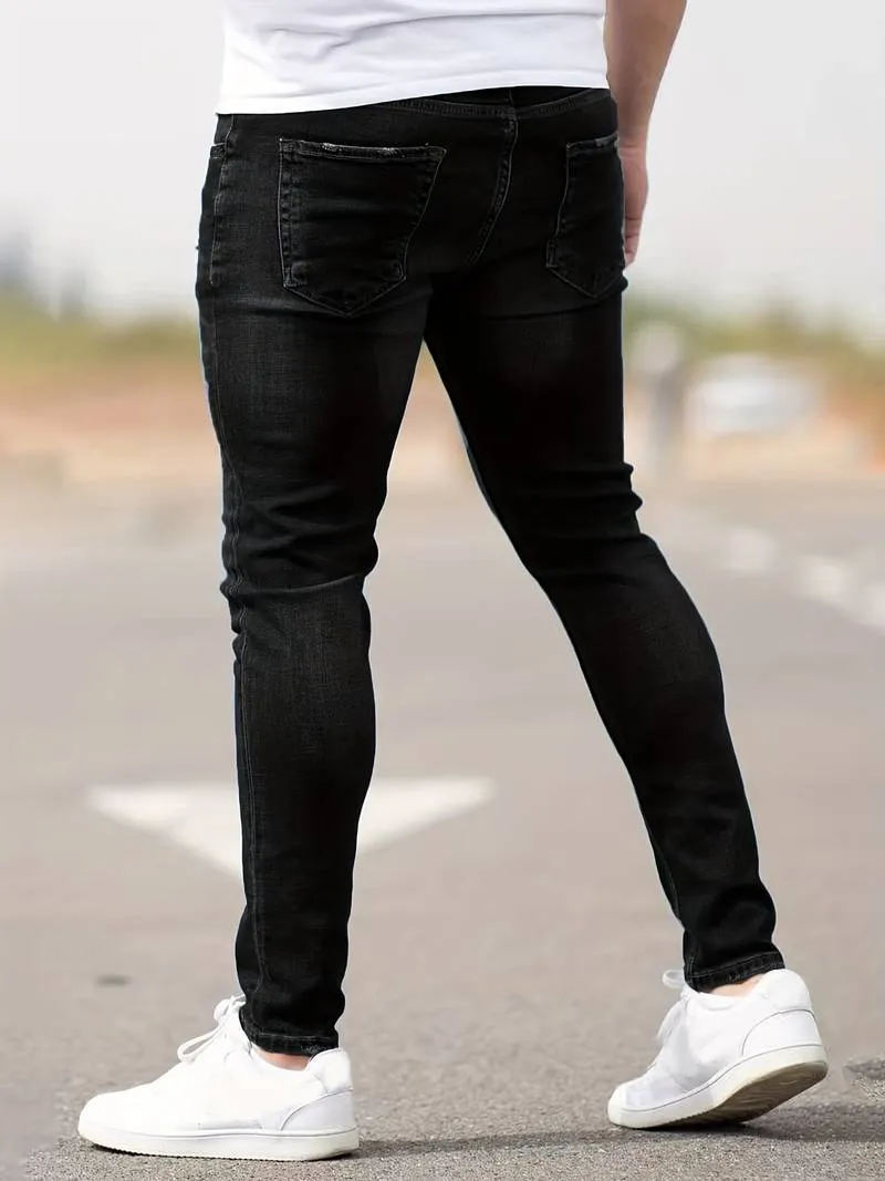 Slim Fit Ripped Jeans for Men – Nathan