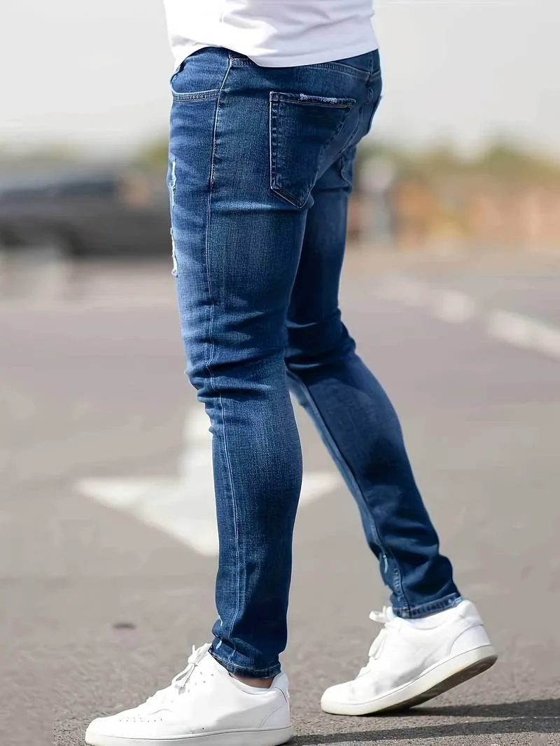 Slim Fit Ripped Jeans for Men – Nathan