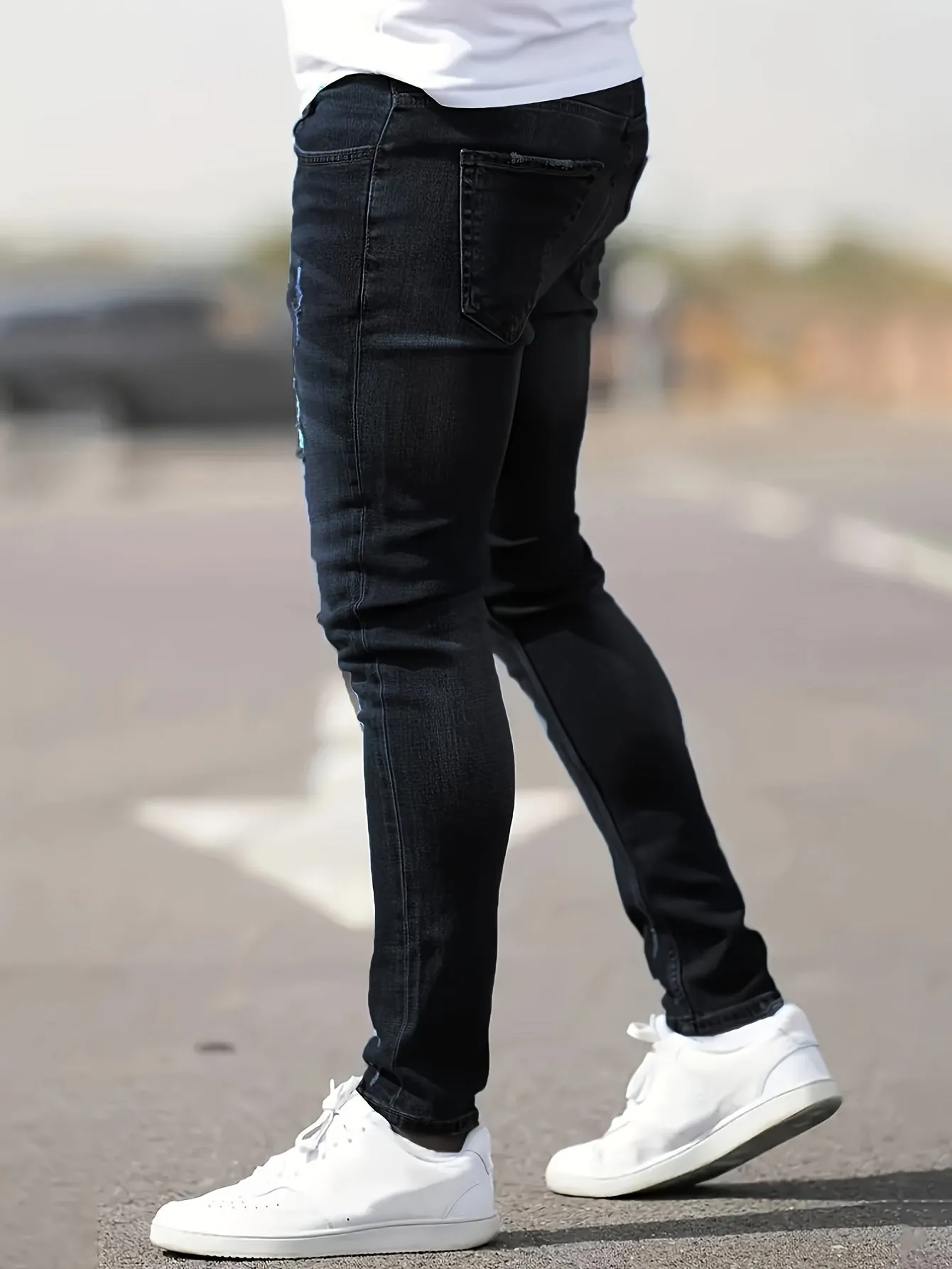 Slim Fit Ripped Jeans for Men – Nathan