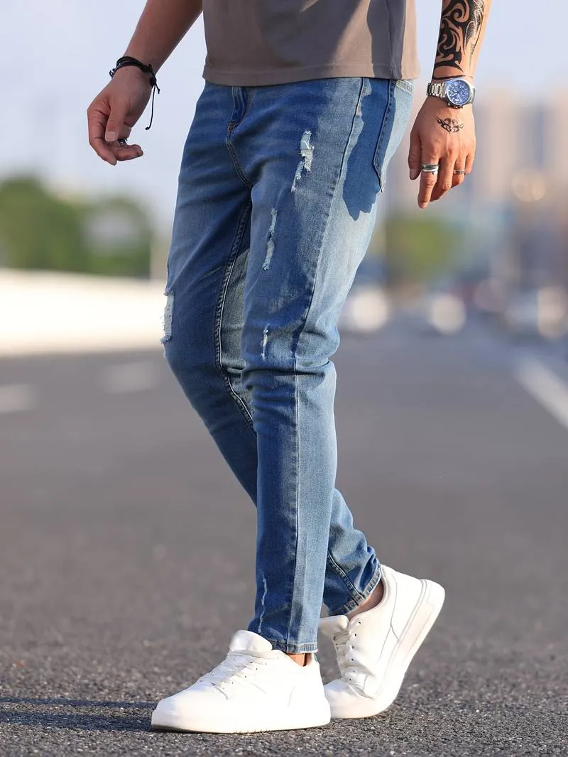 Slim Fit Ripped Jeans for Men – Nathan