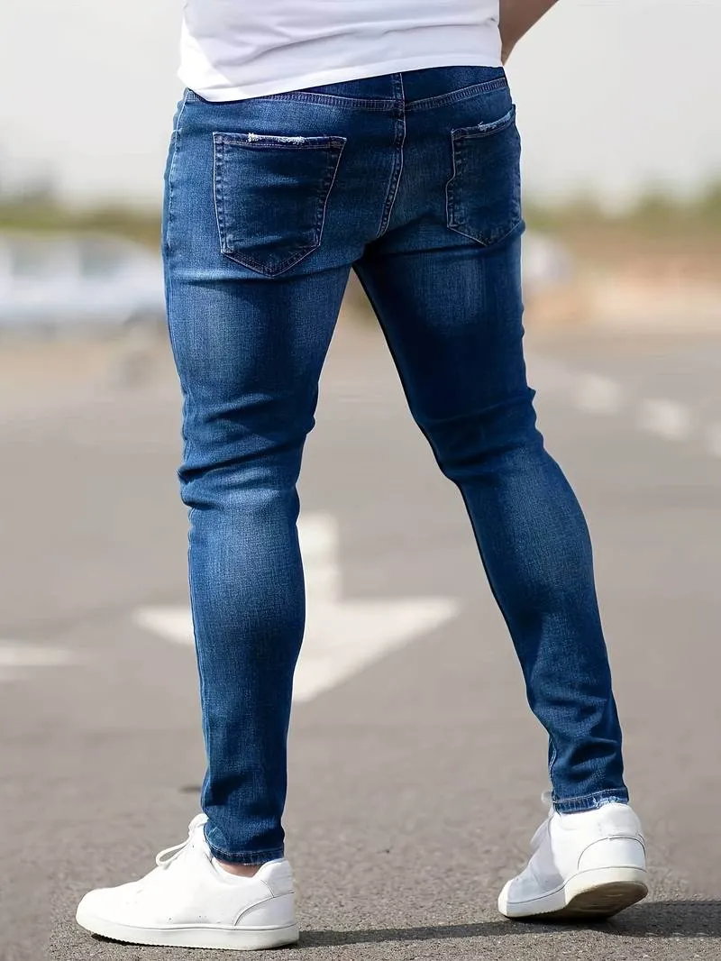 Slim Fit Ripped Jeans for Men – Nathan
