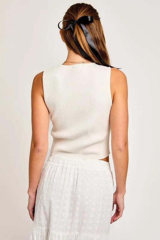 SOFT AND SWEET BOW TOP