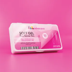 Soft Gel Tips - Full Cover (Stiletto Extra Long)