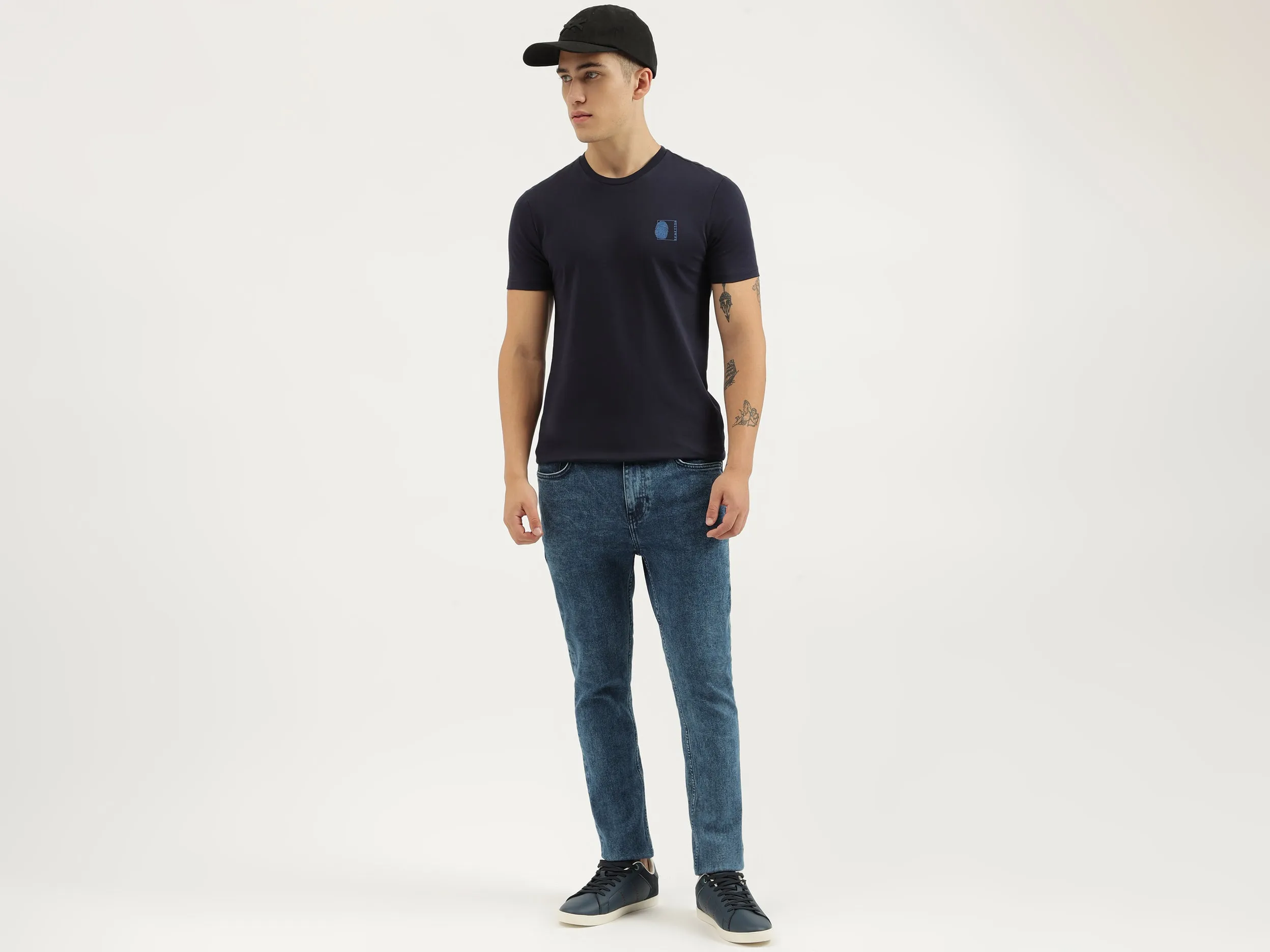 Solid Low Crotch Fit Jeans