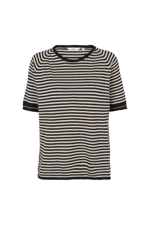 Soya SS Mini Stripe - Whisper White/Black