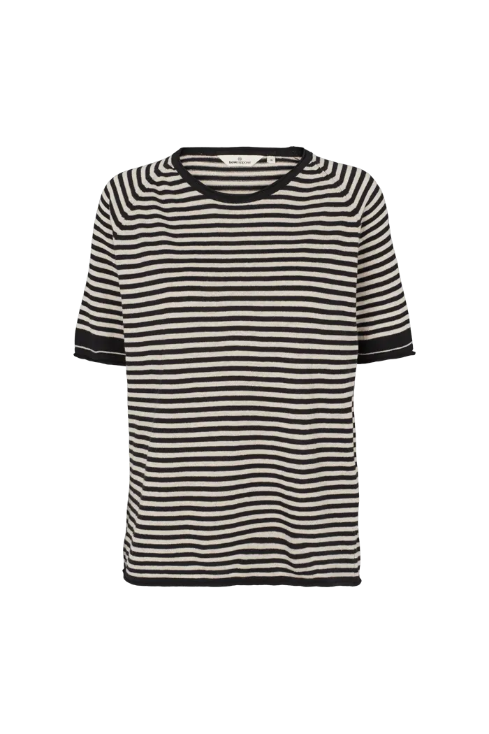 Soya SS Mini Stripe - Whisper White/Black