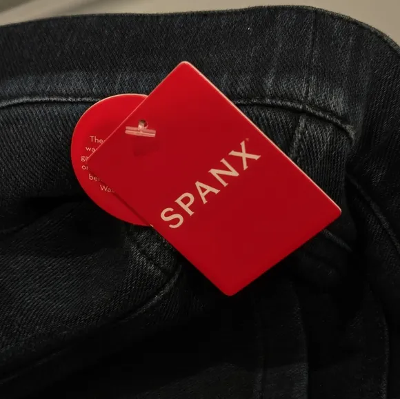 Spanx Jean-ish Ankle Leggings Jegging Jeans Shaping Dark Wash Medium 6 8 NWT